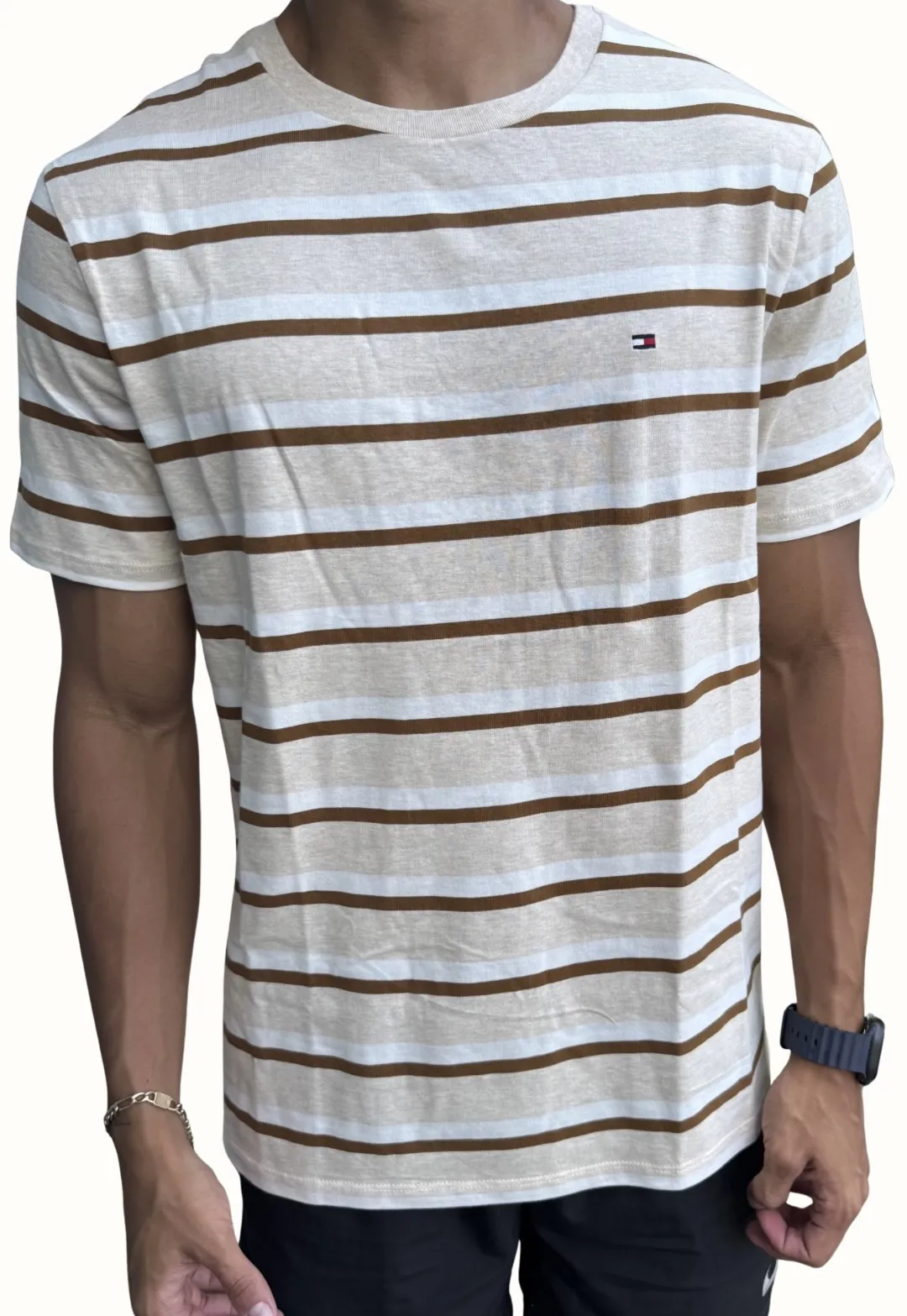 Tommy Hilfiger Rayada Beige Cafe