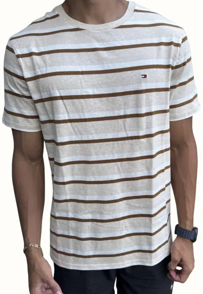 Tommy Hilfiger Rayada Beige Cafe