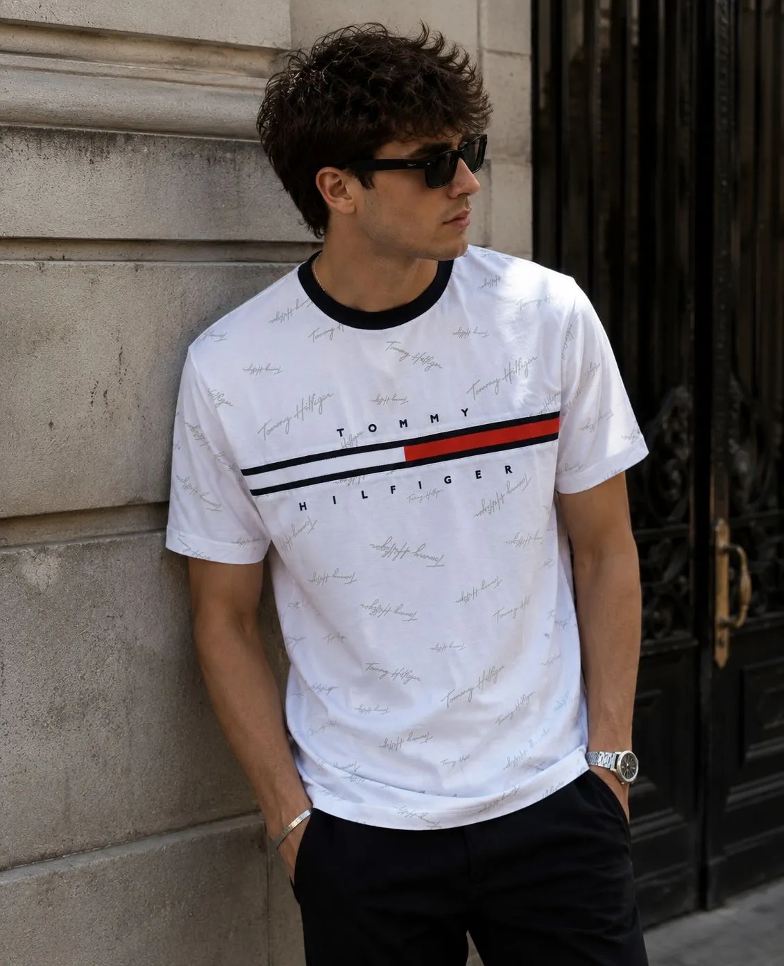 Tommy Hilfiger Blanca Monograma