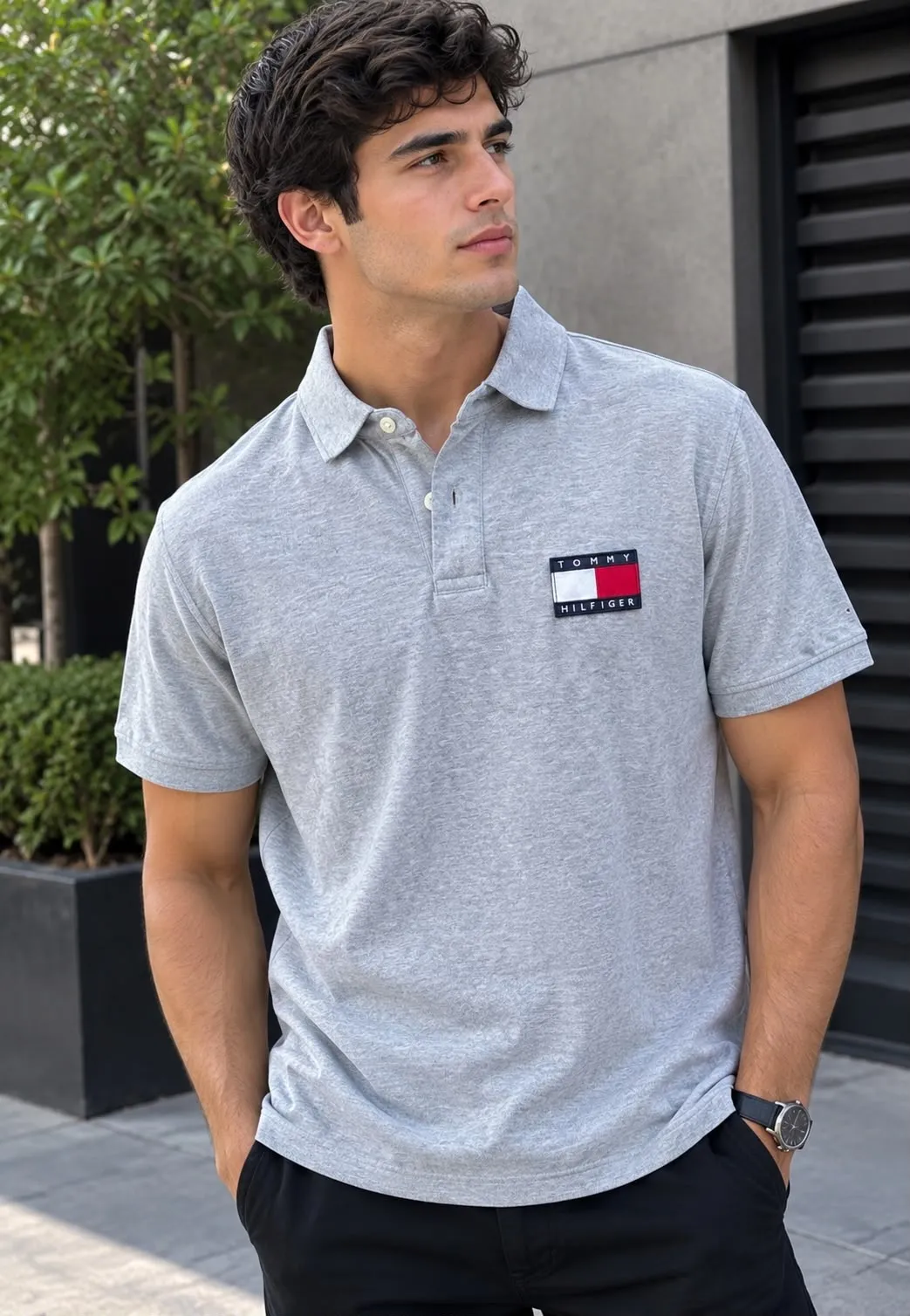Tommy Hilfiger Gris Bandera